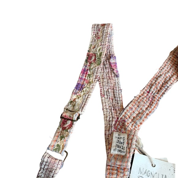 Magnolia Pearl Shea Suspenders Martha Floral Print Metal Hook One Size NWT NEW - Picture 8 of 9